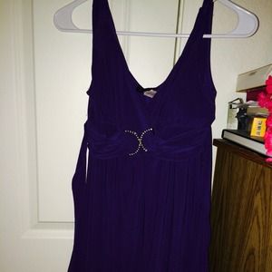 A purple dress