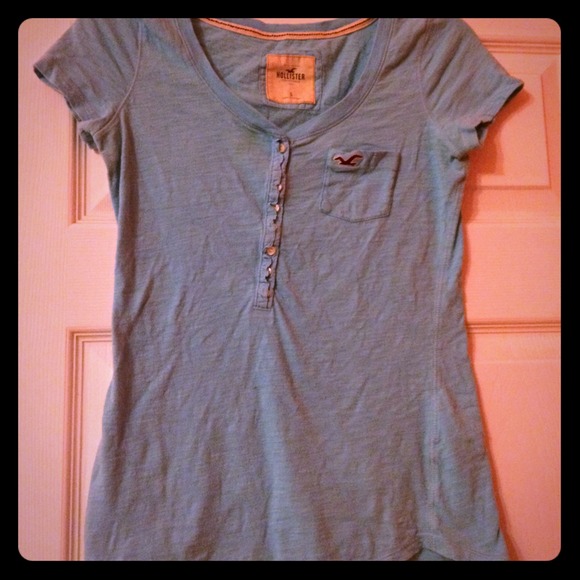 Small Baby Blue Hollister T-shirt