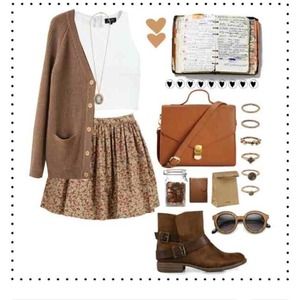 Forever 21 brown messenger bag