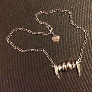 Rock Rebel fang Halloween vampire necklace chain