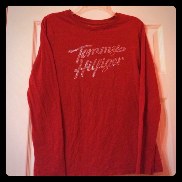 Red Med Tommy Hilfiger Long sleeved shirt