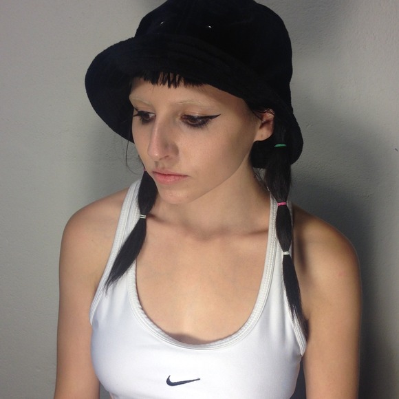 black velvet bucket hat