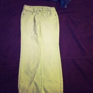 Lime green pants