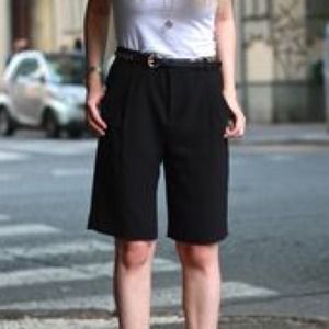 Mango Black Bermuda Shorts- US Sz 6
