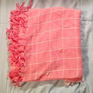pink scarf