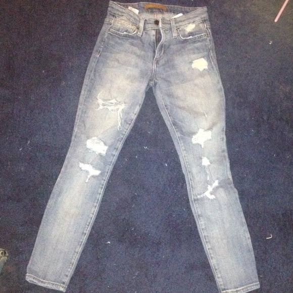 Joes Vintage HighWaisted Destroyed Skinny Ankle