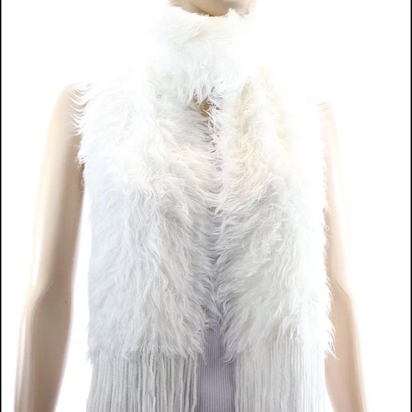 Soft furry fluffy warm winter scarf