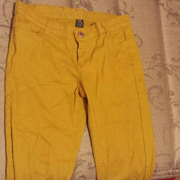 Mustard Skinny Jeans