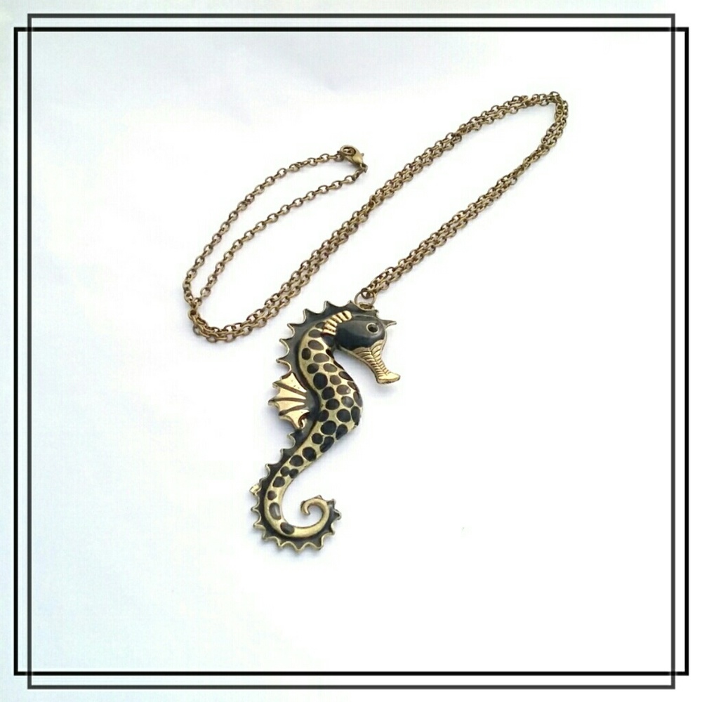 Seahorse Sweater Necklace