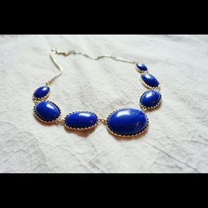 J. Crew Blue Bubble Necklace