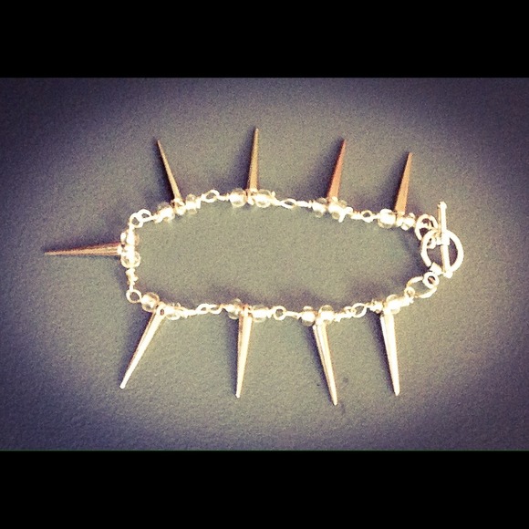 Wire Wrapped Spike Bracelet