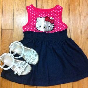 Toddler girl dress and shoes