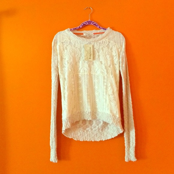 High-low trendy sweater