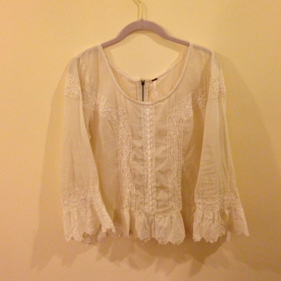 FREE PEOPLE Peplum Style Top