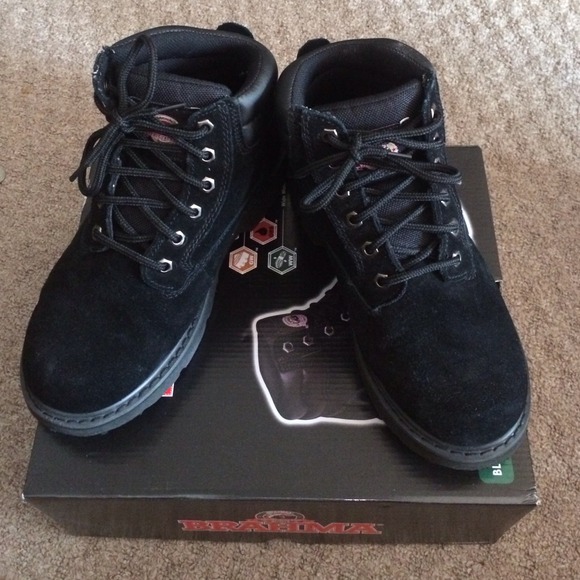 Men's black suede boots