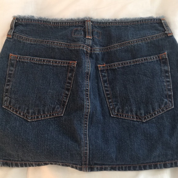 Denim skirt red rhinestone embellished! - Picture 2 of 3