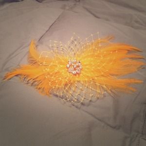 Handmade Feather & Rhinestone Fascinator