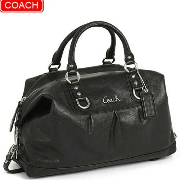 Coach Handbags - Coach Ashley Leather Satchel