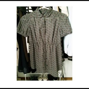 Zara floral button up Zara floral button up