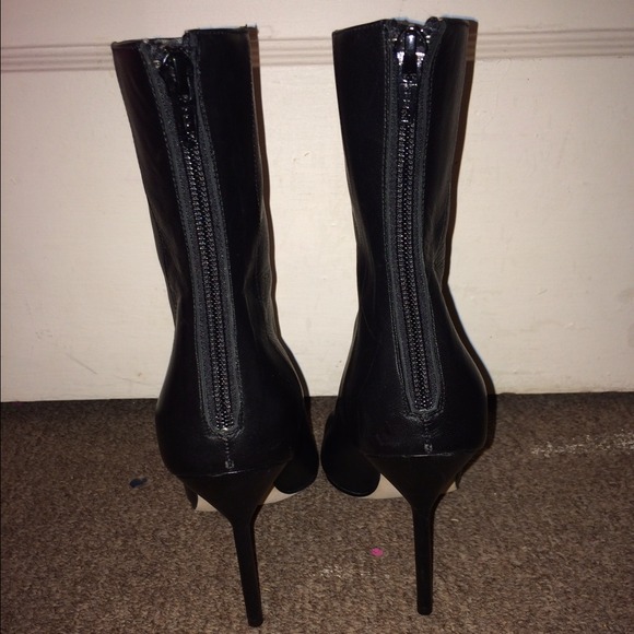 Manolo Blahnik Peep Toe Bootie (Black) - Picture 3 of 4