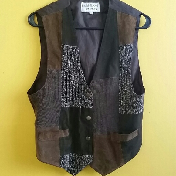 Vintage Abstract Print Vest