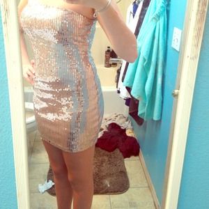 Homecoming/ prom sequin dress