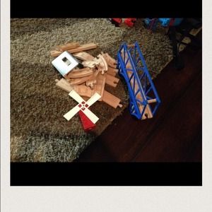Wooden train set
