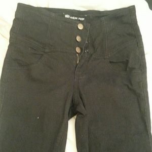 Black high waisted skinny jeans