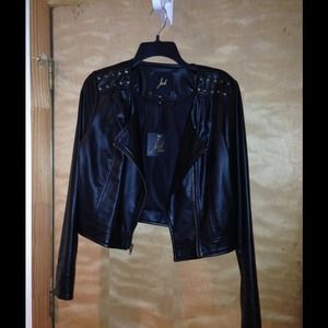 Jack cropped pleather jacket