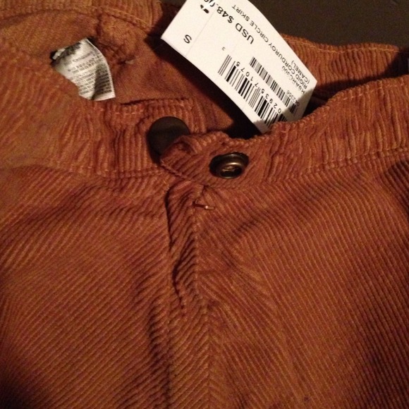 SOLD - Corduroy Circle Skirt - Picture 2 of 3