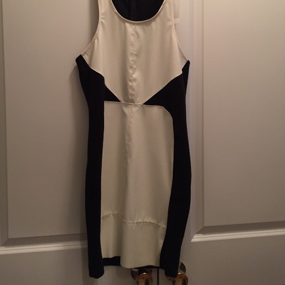 Zara black and white dress