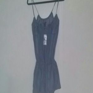 INC, Light weight Jean romper.