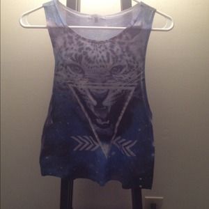 Galaxy tiger muscle tank NWOT