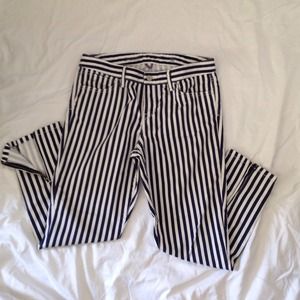 Tommy Hilfiger blue and white stripped denim jeans