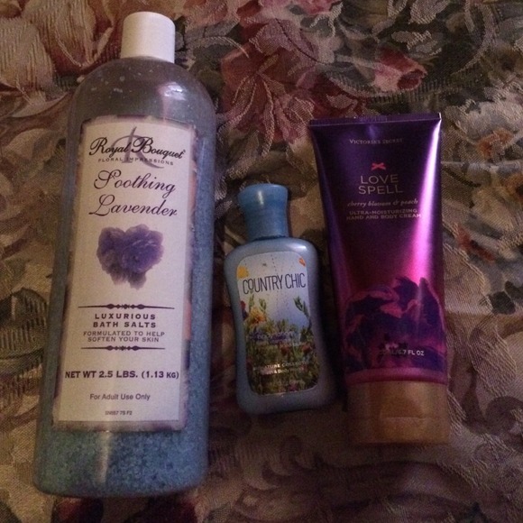Bath salt and lotion