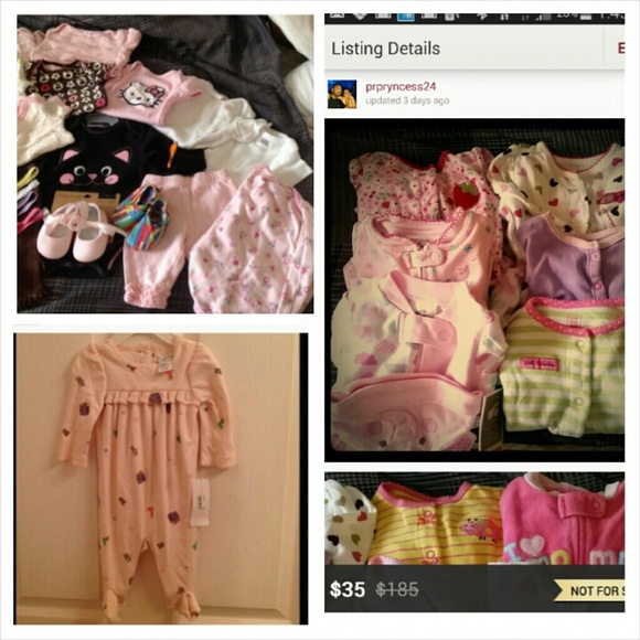 bundle of baby clothes