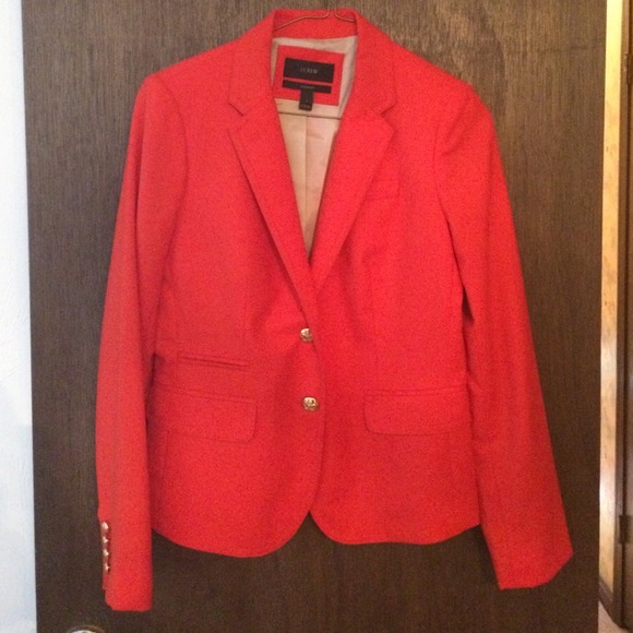 Orange jcrew woman's blazer size 2