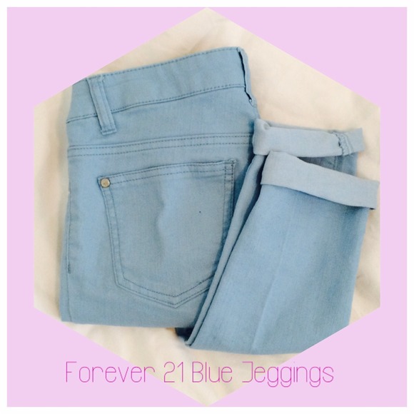 Light Blue Forever 21 Jeggings