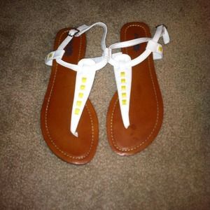 White sandals