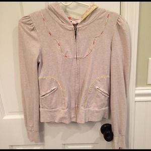 Anthropologie Hooded Zip up
