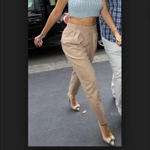 American apparel taupe tailored pants