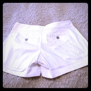 Cuffed White House Black Market white  shorts
