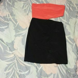 Strapless cut out Dress