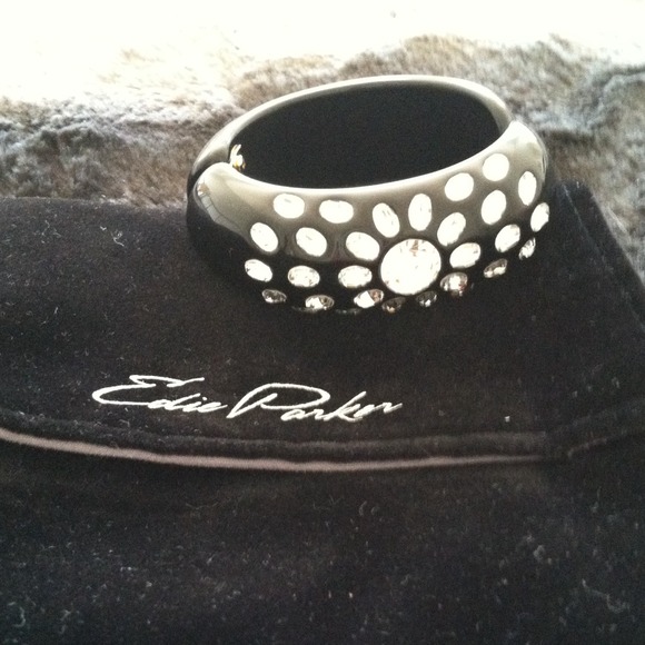 Edie Parker rhinestone bracelet
