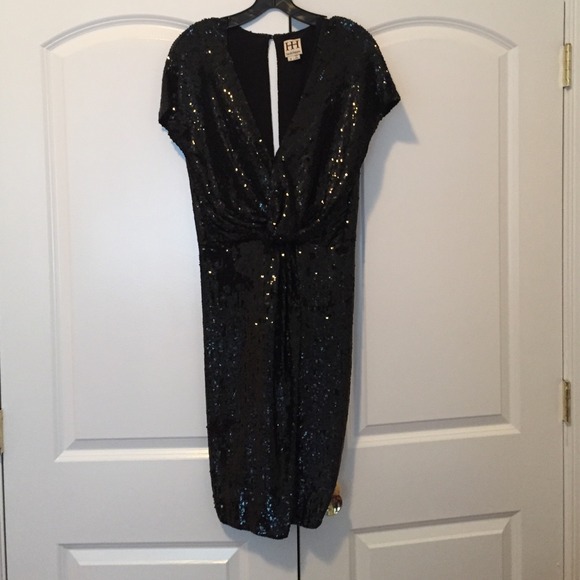 Black sequin dress