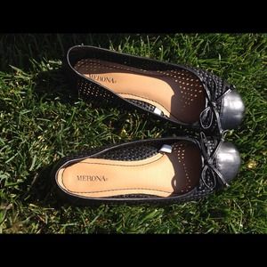 Black Flats with Bow