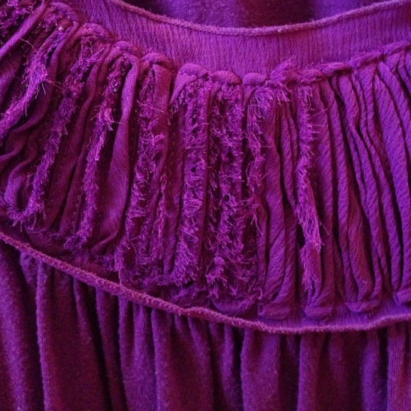 Pretty Purple Ruffled Shirt - Picture 3 of 4