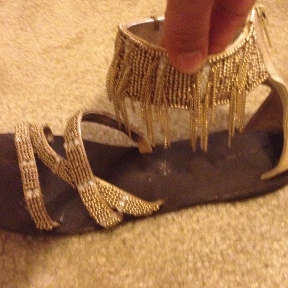 Steve Madden gold sandals
