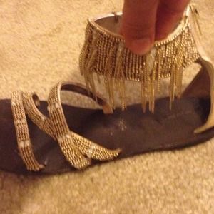 Steve Madden gold sandals