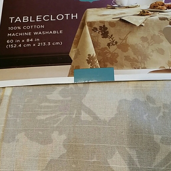 Cotton table cloth leave